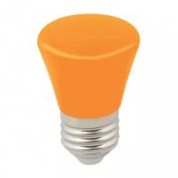 Лампа св/д Volpe колокольчик E27 1W оранжевая д/гирлянды 