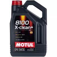 Моторное масло Motul 8100 X-clean + 5W-30 синтетическое 5 л