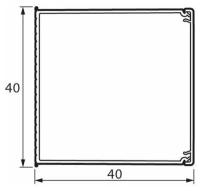 Мини-канал 40х40мм METRA (длина 2м), LEGRAND 638196 (2 м.)