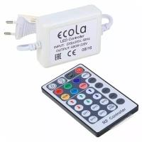 Контроллер Ecola, для RGB ленты 14 х 7 мм, 220 В, 600 Вт, 2.7 А, IP68, радиопульт 2429688