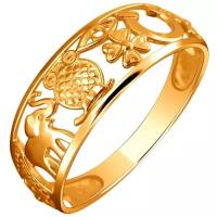 Кольцо из красного золота 01К0111617 Эстет, размер 16.5