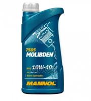 MANNOL 7505-1 Molibden Benzin 10W40 1Л. Api Sn/Ch-4. Полусинтетическое Моторное Масло