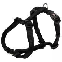 Шлейка для собак Trixie Premium H-Harness S–М нейлон черная 15 мм 42 – 60 см (1 шт)