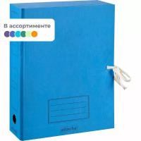 Короб архивный ATTACHE,с завязками 75 мм,в а ссортименте