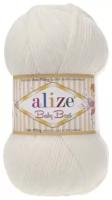 Пряжа Alize Baby Best, 90 % акрил, 10 % бамбук, 100 г, 240 м, 5 шт., 450 жемчужный