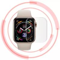 Защитное стекло для Apple Watch 38 мм полностью прозрачное / Стекло на Эпл Воч 38 мм / Полноэкранное закаленное стекло