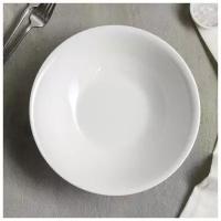 Тарелка глубокая White Label, d=22,5 см, цвет белый