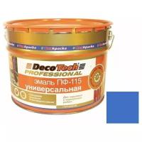 Эмаль DecoTech Professional ПФ-115 Ral 5012 голубая глянцевая 2,8 кг