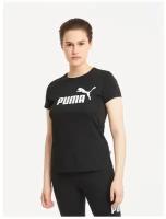 Футболка PUMA Essentials Logo Tee, размер S, черный