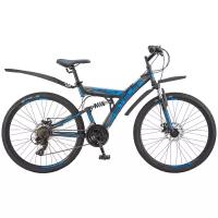 Горный (MTB) велосипед STELS Focus MD 21-sp 26 V010 (2019) черный/синий 18