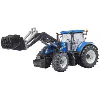 Трактор Bruder New Holland T7.315 с погрузчиком 03-121 1:16, 46 см