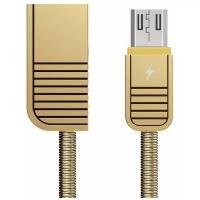 Кабель Remax Linyo USB - microUSB (RC-088m) 1 м, золотистый