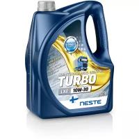 Полусинтетическое моторное масло Neste Turbo LXE 10W-30, 4 л, 4 кг