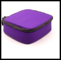 Универсальная мягкая сумка-кейс для экшен камер GoPro, DJI, Insta360 и аксессуаров, фиолетовая (22x20x7 см)