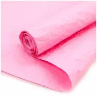 Упаковочная жатая бумага 60гр (0,5*5 м) Пергамин, Розовый, 1 шт