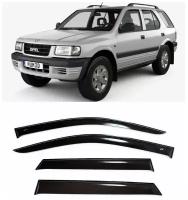 Дефлекторы боковых стекол Cobra Tuning на Opel Frontera B 5 door 1998-2003 - Ветровики боковых окон для Опель Фронтера В 5 дверный 1998-2003
