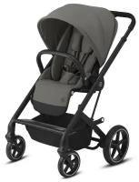 Прогулочная коляска Cybex Balios S Lux с дождевиком, Soho grey/black frame, цвет шасси: черный