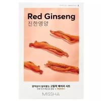 Missha Маска для лица питательная для истощенной кожи Airy Fit Red Ginseng, 19 г, 3 штуки