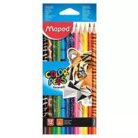 Maped Цветные карандаши Color Peps Animals 12 цветов (832212), 12 шт