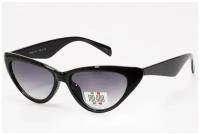 Солнцезащитные очки Milano, кошачий глаз, оправа: пластик, для женщин