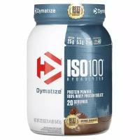Dymatize, ISO100, гидролизованный, 100% изолят сывороточного протеина, шоколад для гурманов, 640 г (1,4 фунта)