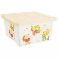 Ящик для игрушек Little Angel X-BOX Bears с крышкой, 17 л, цвет микс Little Angel микс Россия