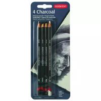 Derwent Charcoal pencils 4 шт