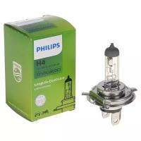 Лампа автомобильная галогенная Philips LongLife EcoVision 12342LLECOC1 H4 60/55W P43t