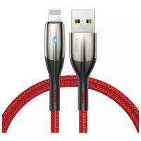 Кабель Baseus Horizontal USB - Lightning (CALSP) 2 м, красный, 2 м