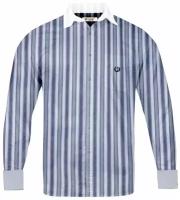 Школьная рубашка TUGI, размер 146, белый, синий