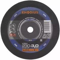 Отрезной прямой тонкий диск RHODIUS по стали KSM для болгарки/УШМ, чистый рез без искр, 230 x 3,0 х 22,23 мм