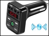 FM модулятор Bluetooth USB AUX зарядка 2.1А/Трансмиттер