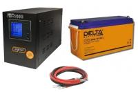 Инвертор (ИБП) Энергия ПН-1000 + Аккумуляторная батарея Delta DTM 12150 L