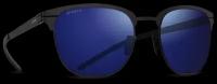 Титановые солнцезащитные очки GRESSO San Marco - круглые / синие