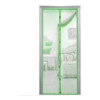 Москитная сетка на дверь с 7 магнитами 100*210см/зеленая