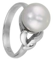 Серебряное кольцо 'Тая' с жемчужиной