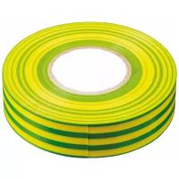 Изоляционная лента STEKKER INTP01319-10 0,13*19 мм, 10 м. желто-зеленая, 32837