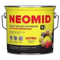 Защитный декоративный состав для древесины NEOMID BiO COLOR Ultra - 9 л. Палисандр