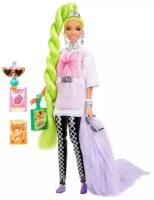 Кукла Barbie Экстра с зелеными неоновыми волосами, HDJ44