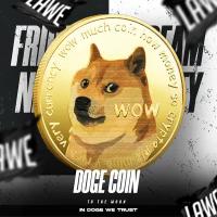 Коллекционная монета Doge Coin Gold / To The Moon