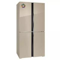 витринный Холодильник многодверный HIBERG RFQ-490DX NFGY inverter бежевый