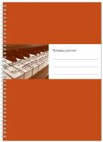Тетрадь для нот А4. Ноты на клавиатуре А4, 48 стр, пружина, вертикальная (ИД Перископ)