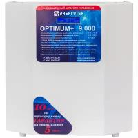 Стабилизатор напряжения однофазный Энерготех OPTIMUM+ 9000 белый 9000 ВА 385 мм 185 мм 405 мм 21 кг