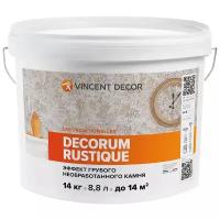 Декоративное покрытие Vincent Decor Decorum Rustique, бежевый, 14 кг, 8.8 л