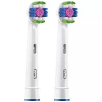 Oral-B 3D White с технологией CleanMaximiser - cменные насадки для электрических зубных щеток, 2 шт