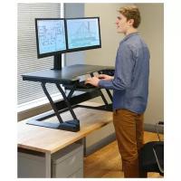 Ergotron 33-406-085/062 WorkFit-TL, Sit-Stand Desktop Workstation, регулируемое по высоте рабочее место (Цвет: черный/белый)