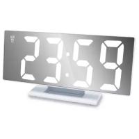 Часы-будильник с LED дисплеем с большими цифрами белого цвета светодиодный цифровой многофункциональный MyPads A156-938 c функцией повтора подсве