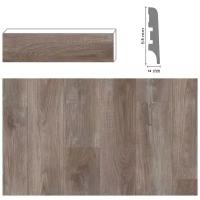 Плинтус Pergo 01811 Дуб Темно-серый мелёный (CHALKED TAUPE OAK) 58 мм, 2,4 м.пог, (комплект 6 шт)