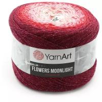 Пряжа для вязания YarnArt 'Flowers Moonlight' 260гр 1000м (53% хлопок, 43% полиакрил, 4% металлик) (3269 секционный), 2 мотка