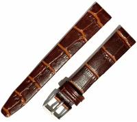 Ремешок для часов Ardi 1603-01-6-2 П Kroko Рыжий коричневый кожаный ремень 16 мм для часов наручных из натуральной кожи женский матовый